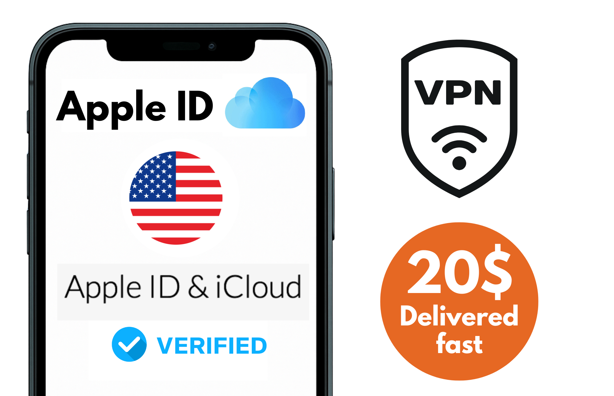US Apple ID account - For American phone setups